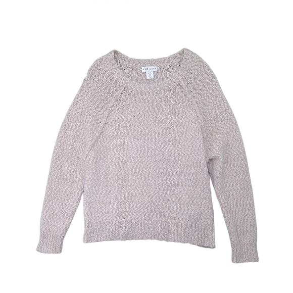 Yet Again Pale Pink Blush Chunky Knit Fuzzy Nubby Sweater Size Extra Large - Picture 1 of 7